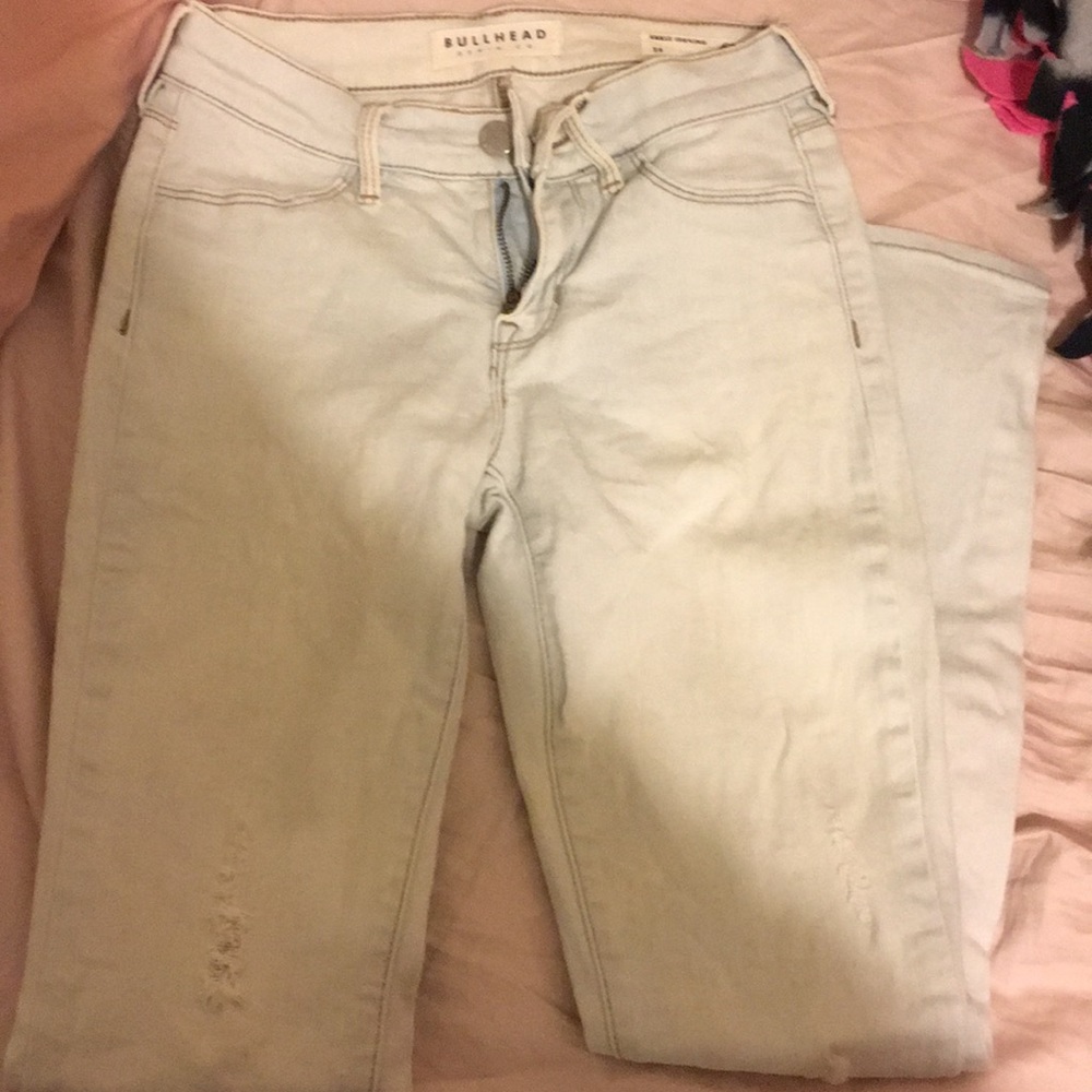 Light blue ripped ankle jeans - Picture 4 of 4